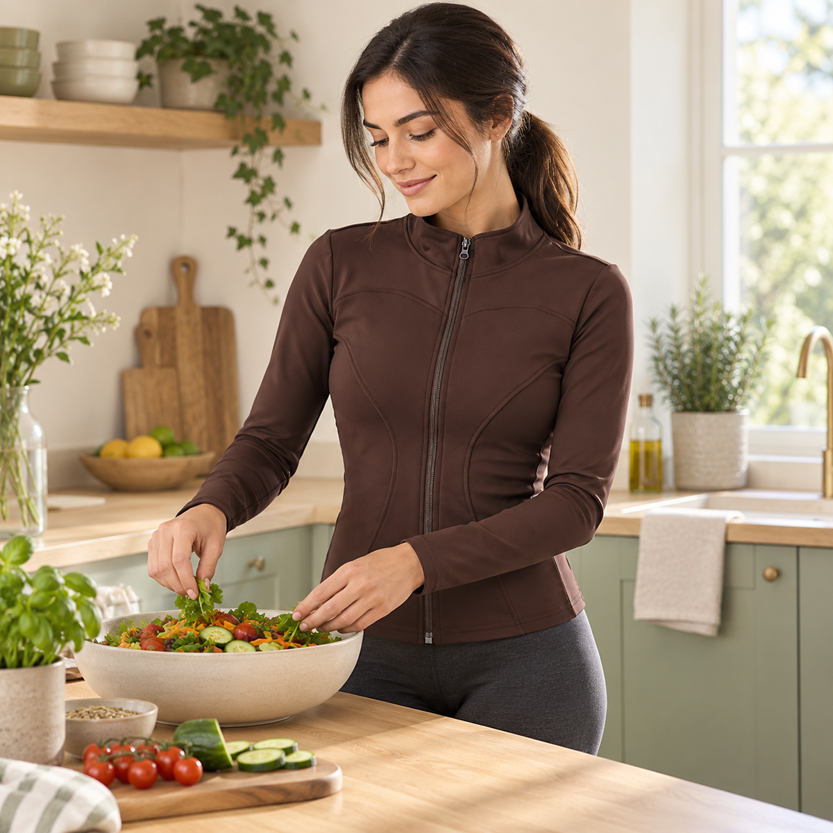 Body Fit Zip Jacket — everyday kitchen styling